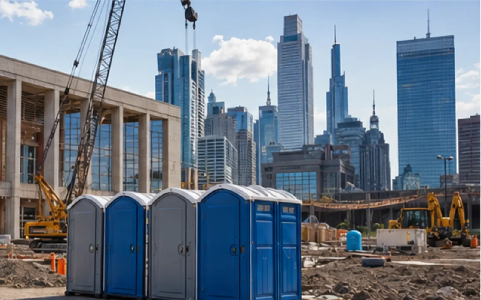 Construction-site portable toilet planning example for Auburn, Washington