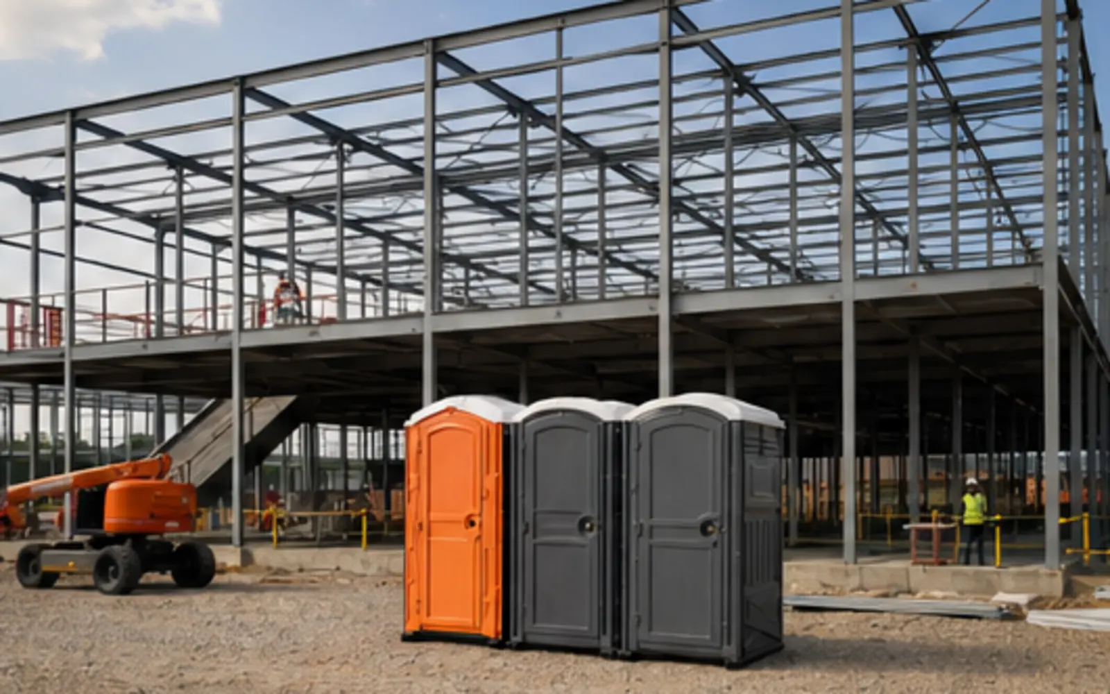 Construction-site portable toilet planning example for Richland, Washington