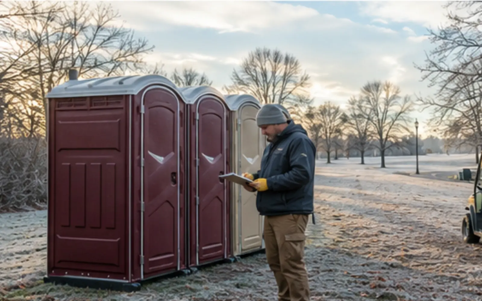 Portable restroom delivery and service-access planning example for Sammamish, Washington