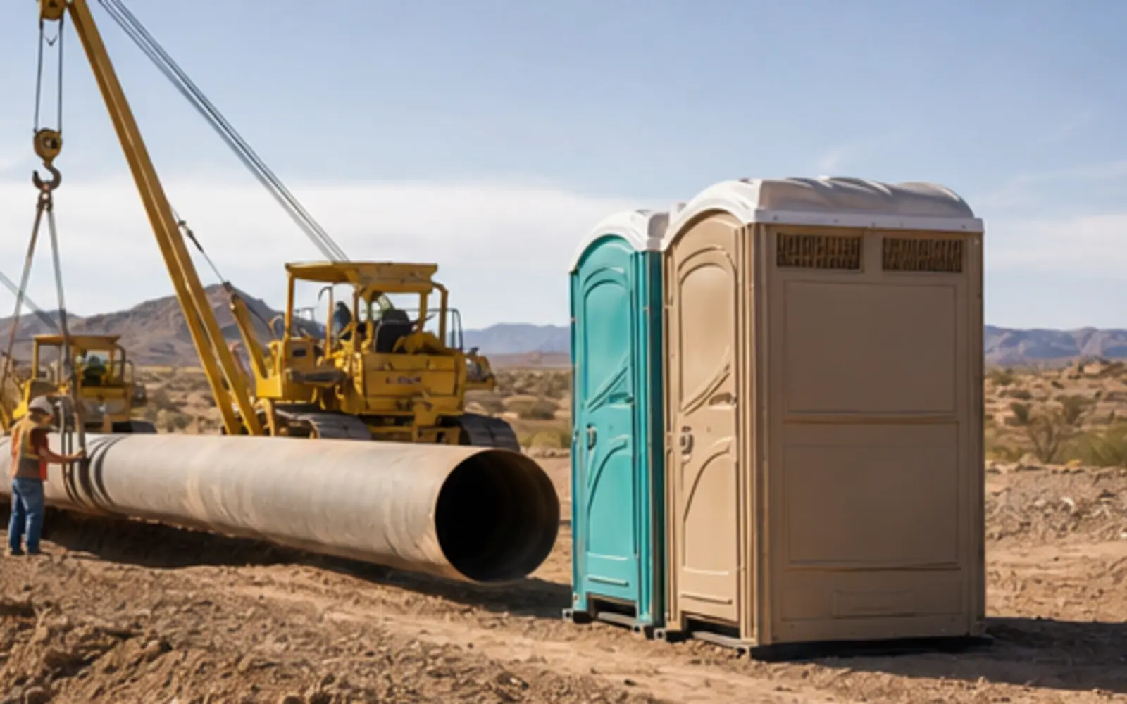 Construction-site portable toilet planning example for Yakima, Washington