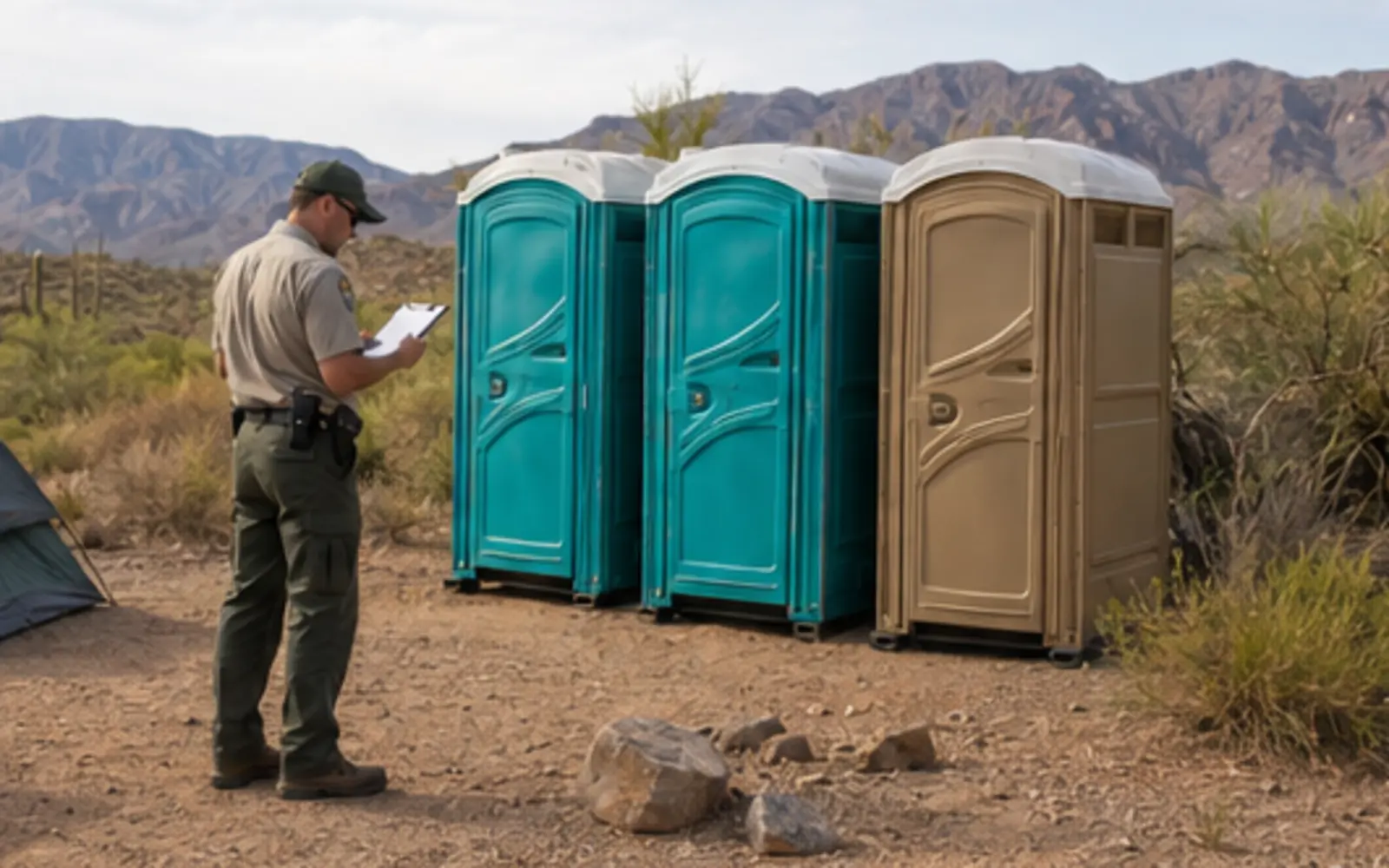 Portable restroom delivery and service-access planning example for Yakima, Washington